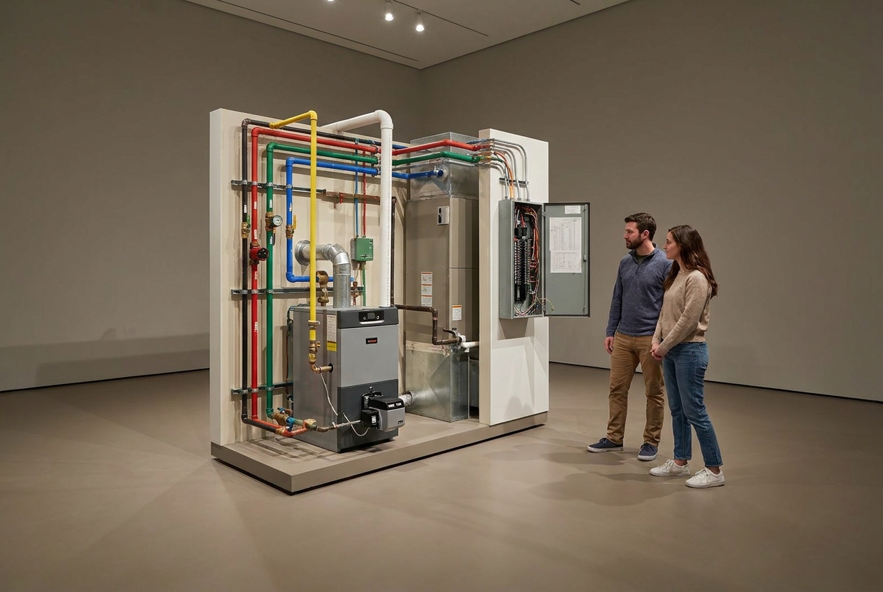 Cutaway mechanical room