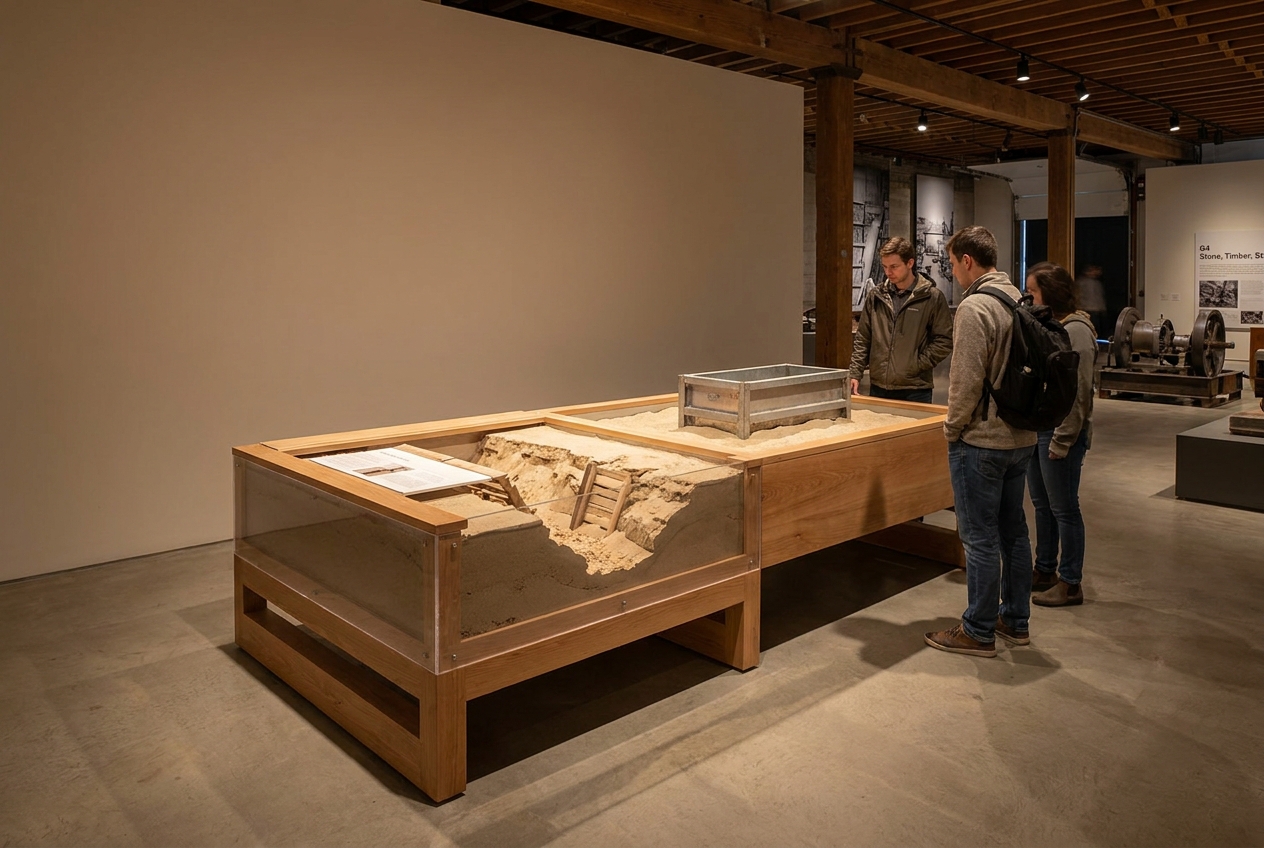 Trench sand table