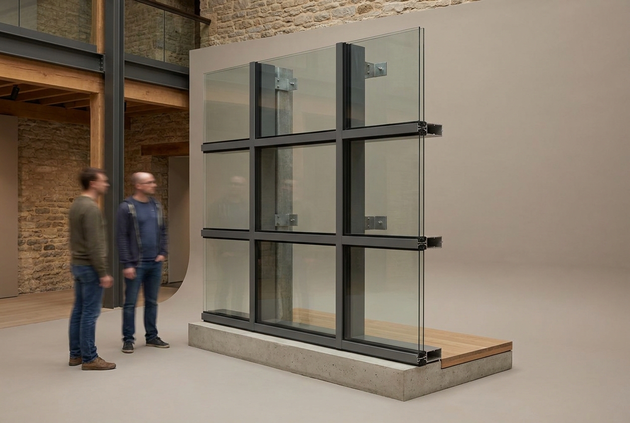 Curtain-wall unit