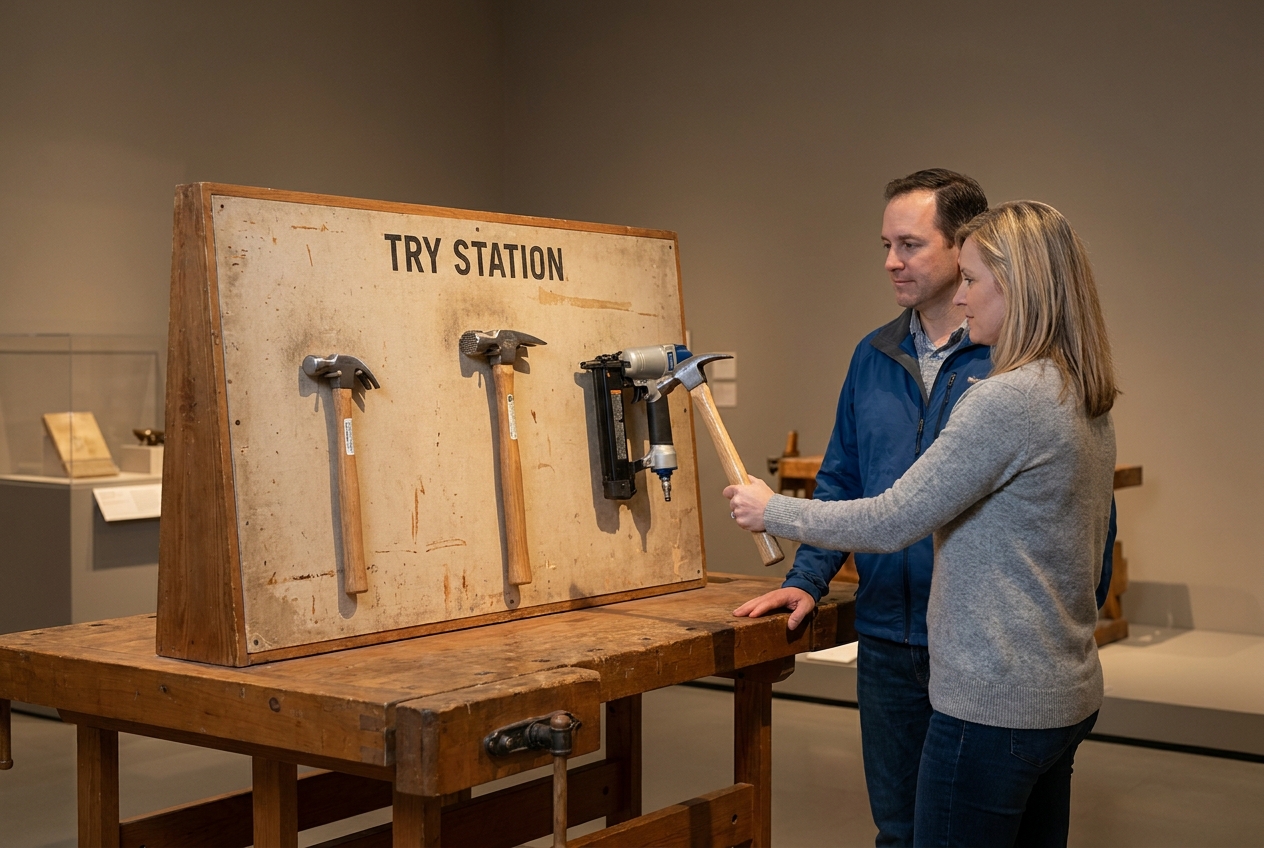 Three hammers, one board