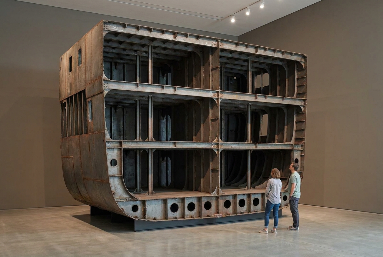 Ship hull cross-section