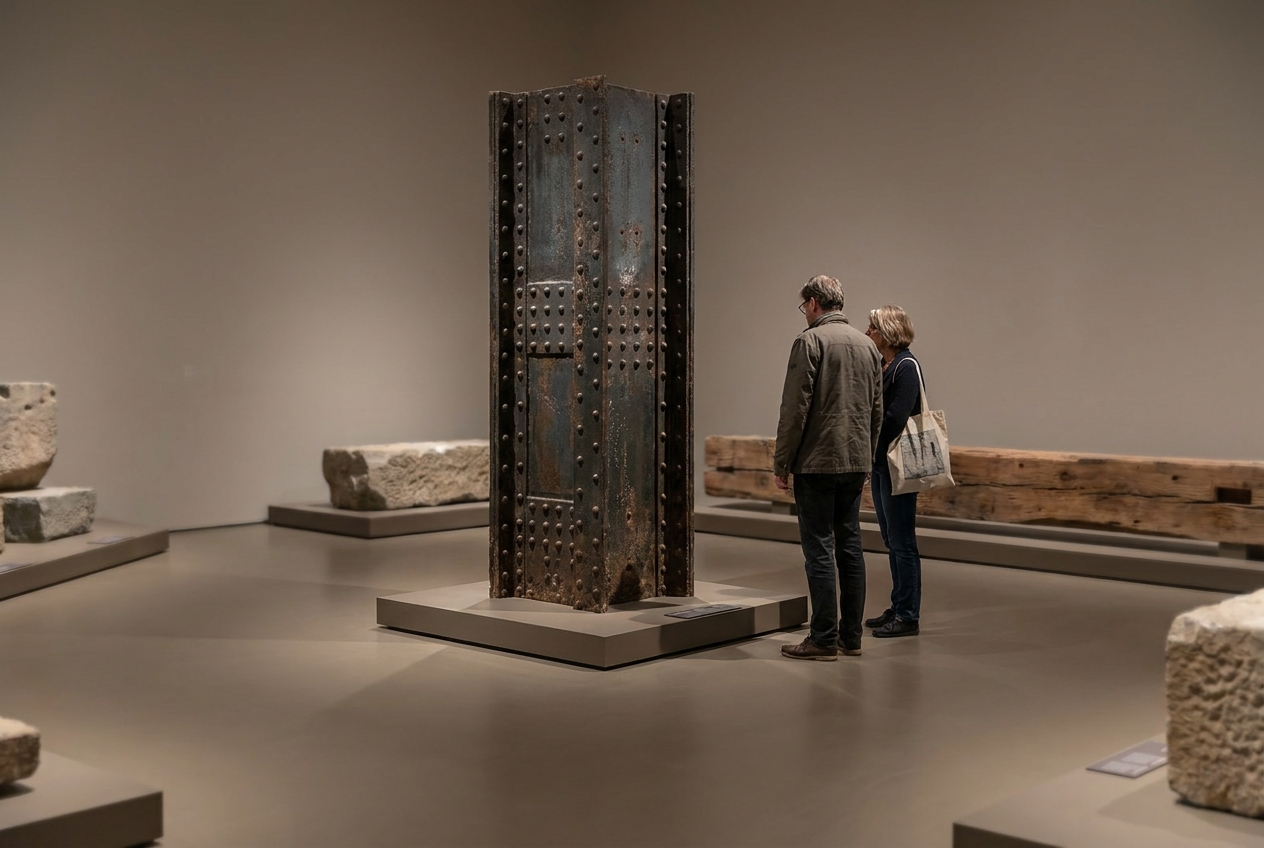 Riveted steel column