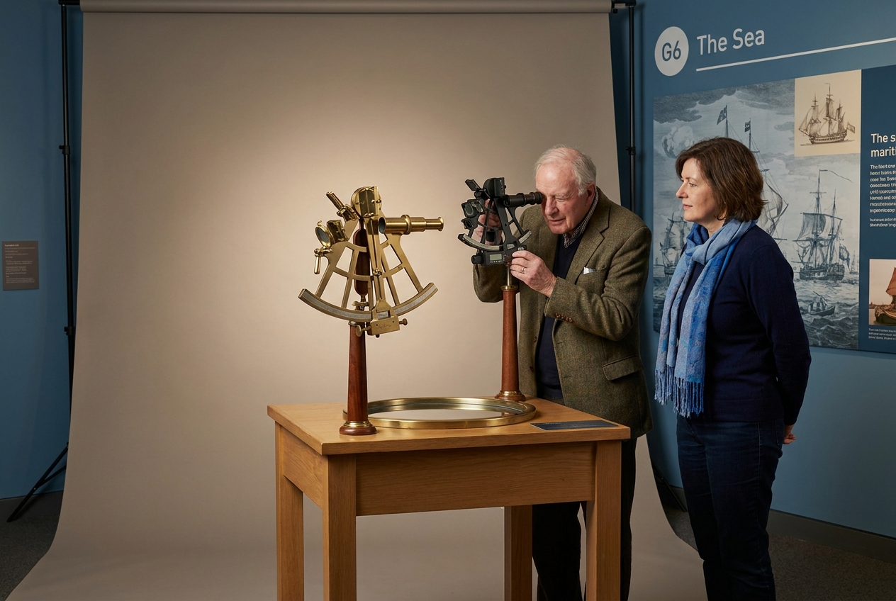 Sextant and artificial horizon