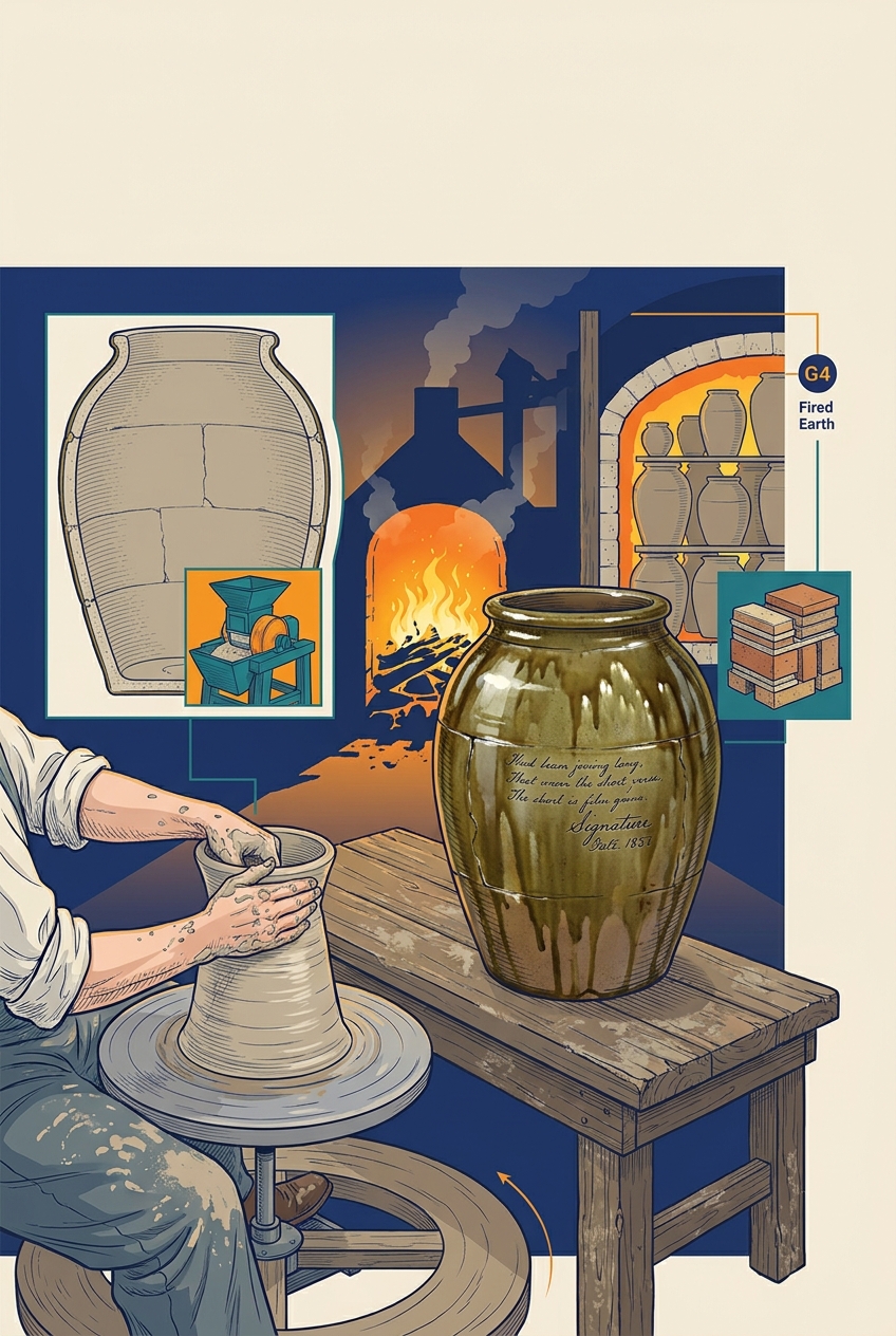 David Drake, Potter — panel art
