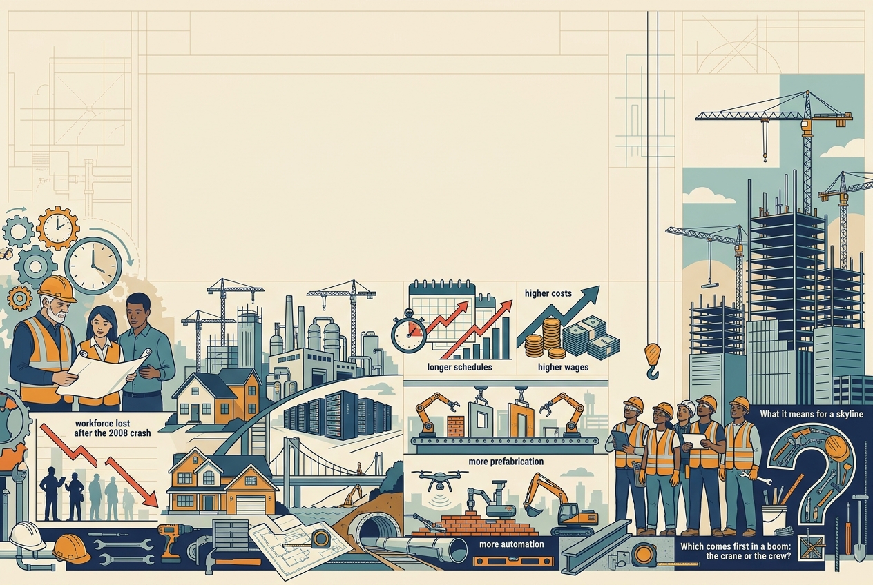 The Construction Labor Gap — panel art