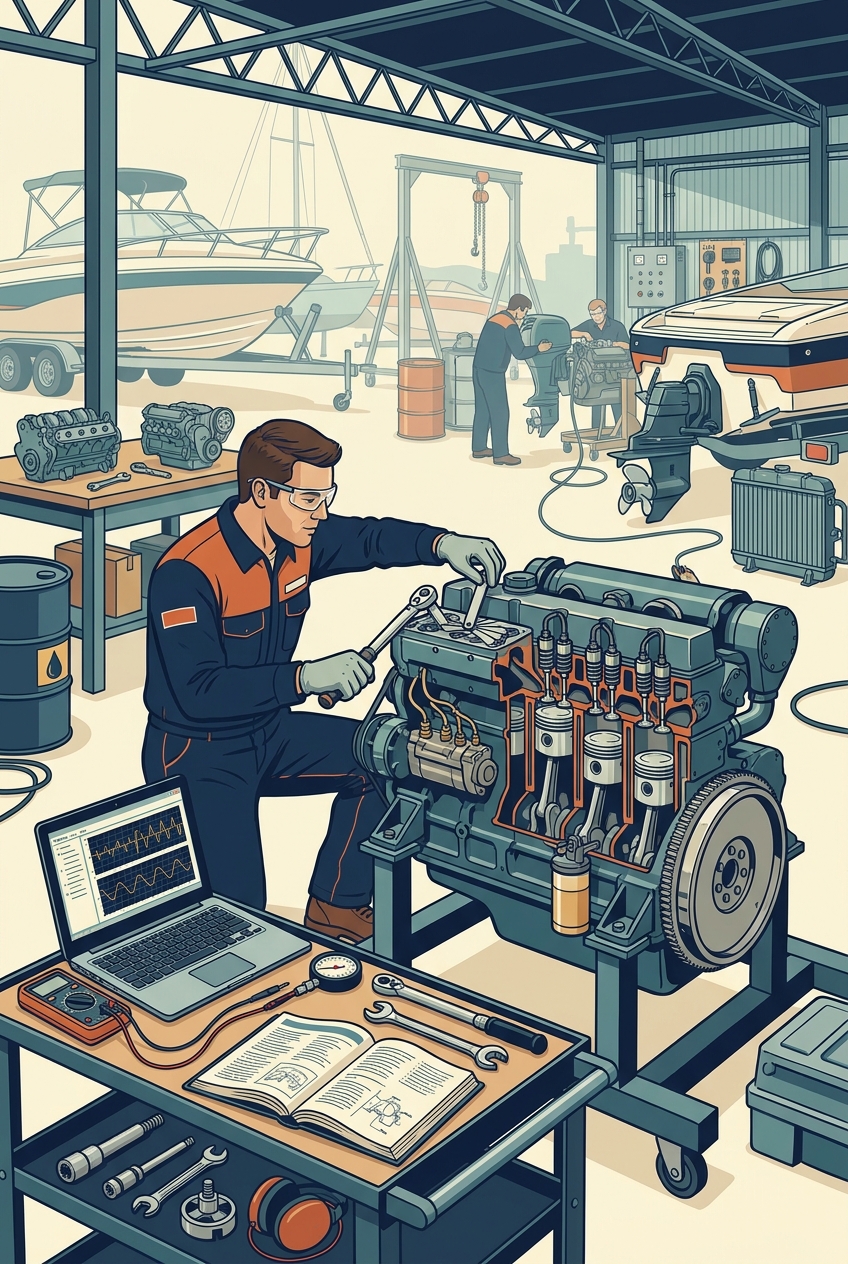 Marine Engine Technician — panel art