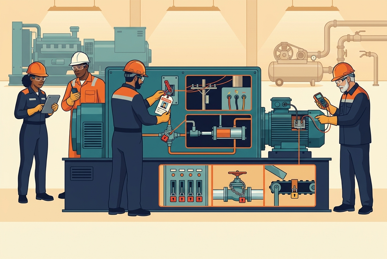 Lockout/Tagout — panel art