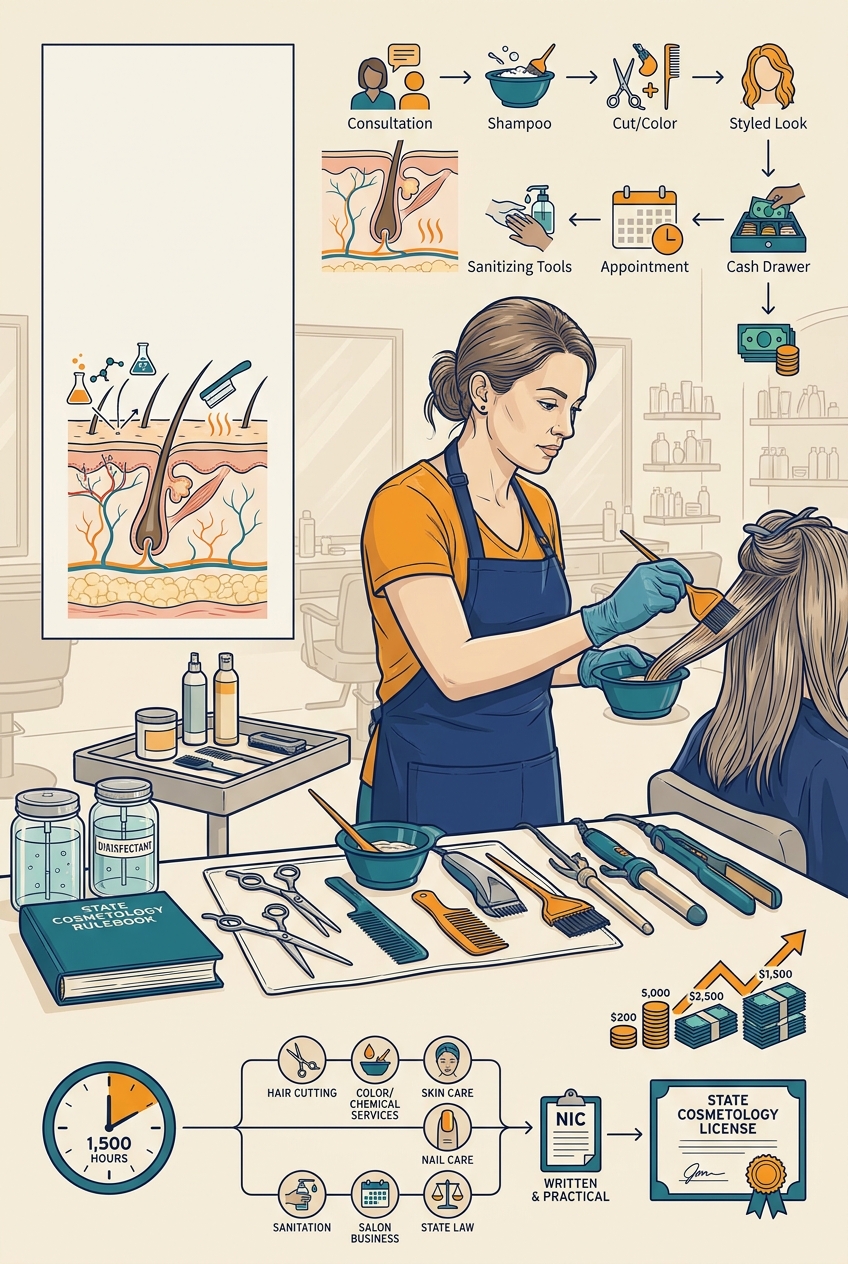 Cosmetologist — panel art