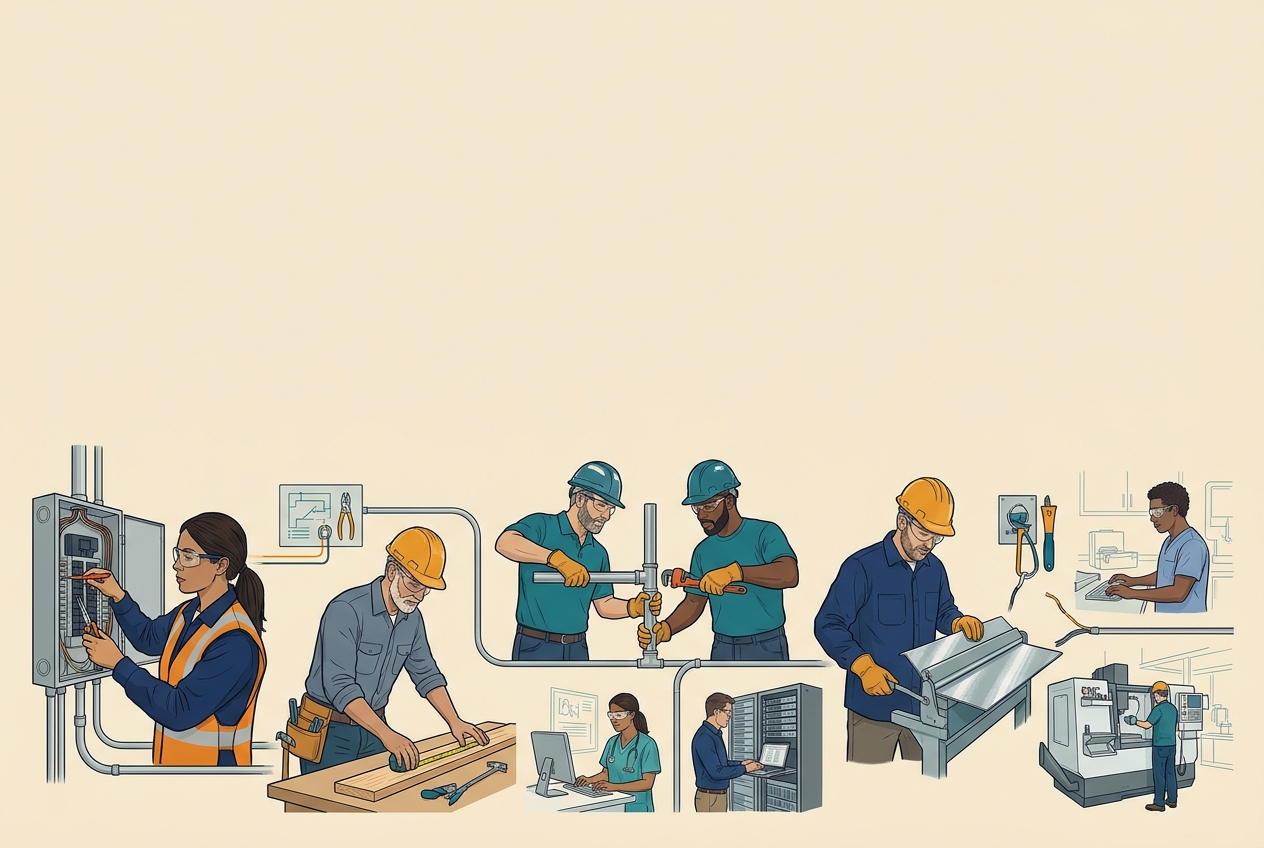 Apprentices in America — panel art