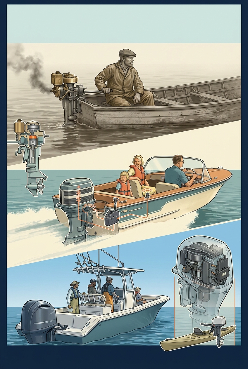 The Outboard Motor — panel art