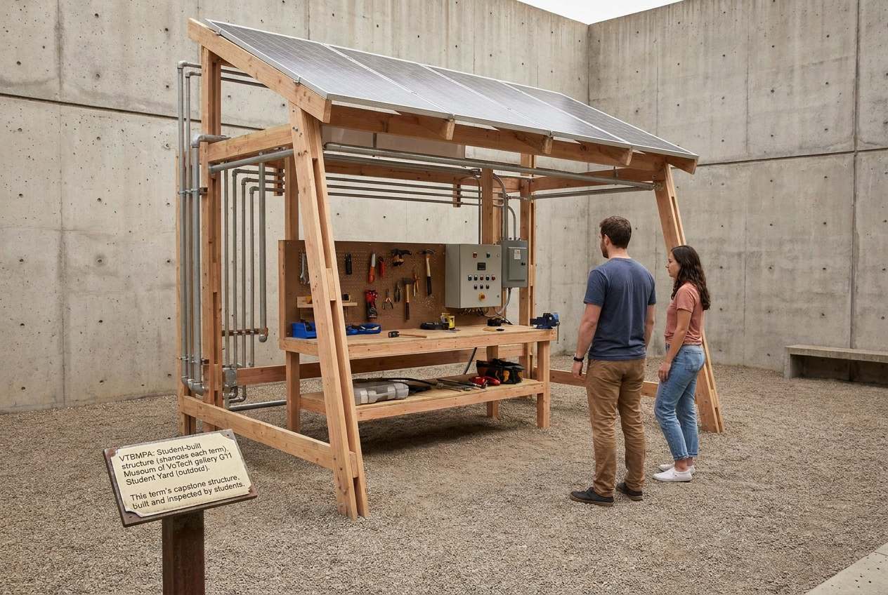 Student-built structure