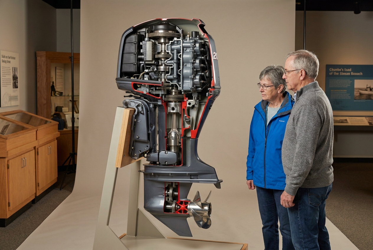 Outboard cutaway