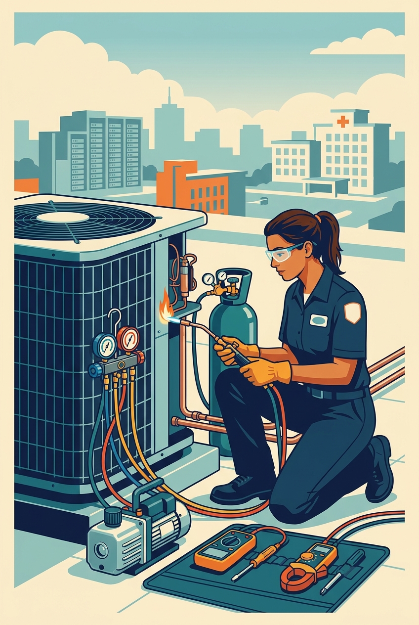 HVAC Technician — panel art