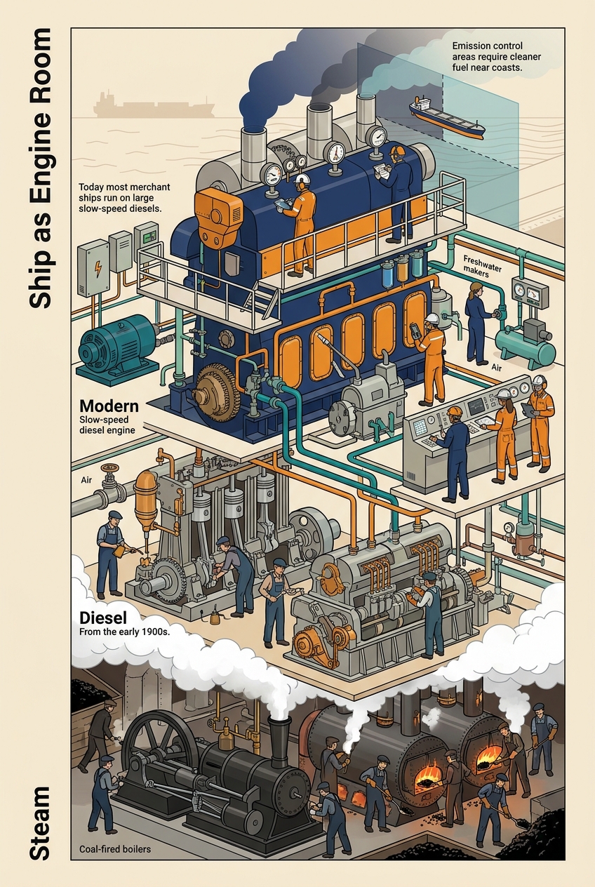 The Engine Room — panel art