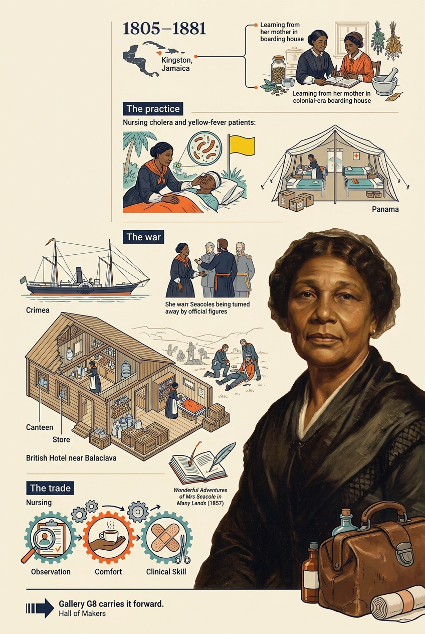 Mary Seacole, Nurse — panel art